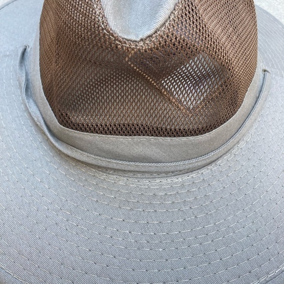 Men's NWT DPC Green Solarweave Mesh Hat XL String Safari UPF50 Beach Hiking Sun - Picture 2 of 12